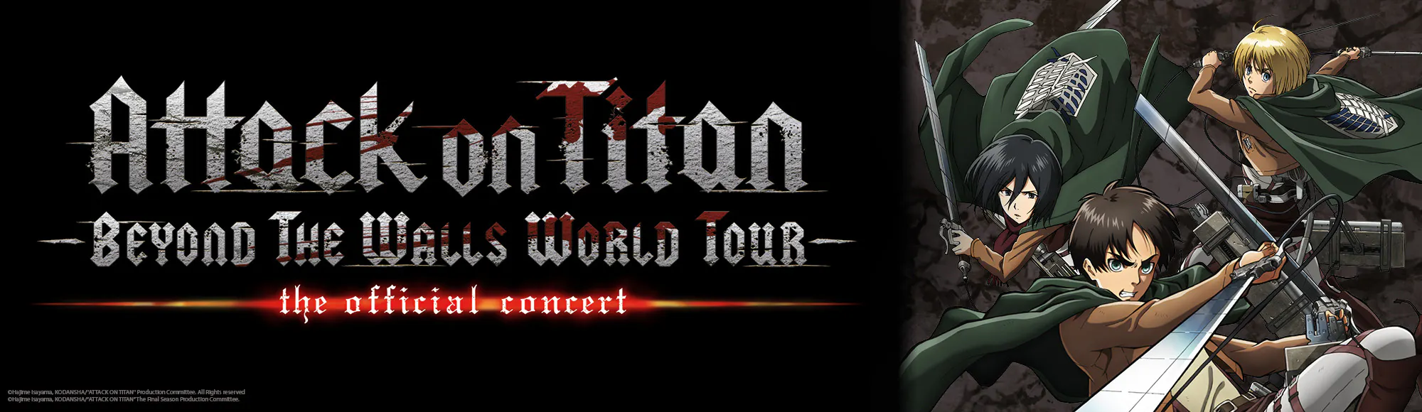 Attack on Titan tickets on sale now