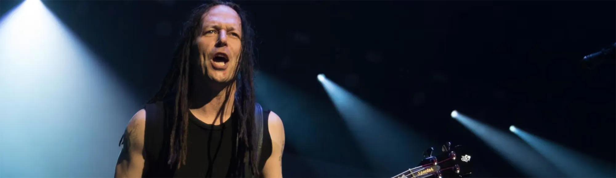 Hard rockers, Disturbed, perform live in Las Vegas.