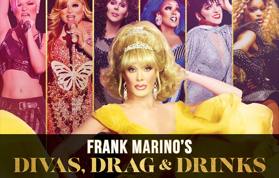 Frank Marino's Divas Drag and Drinks Live at 24 Oxford in Las Vegas at the Virgin Hotels