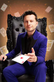 Performing live magic in Las Vegas at the Linq Hotel Mat Franco