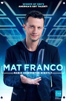 Performing live magic in Las Vegas at the Linq Hotel Mat Franco