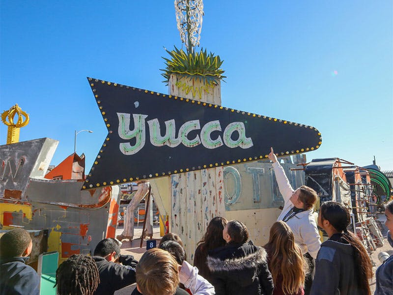 Daytime tour in the Neon Boneyard