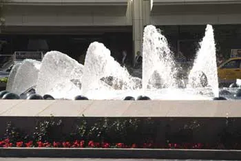 Water features at Aria