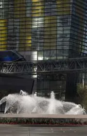 Water features at Aria