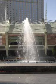 Water features at Aria